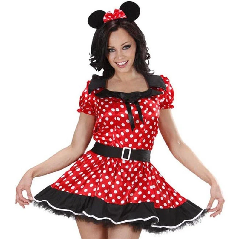 Ladies Mouse Girl Costume Large UK 14-16 for Animal Jungle Farm Fancy Dress