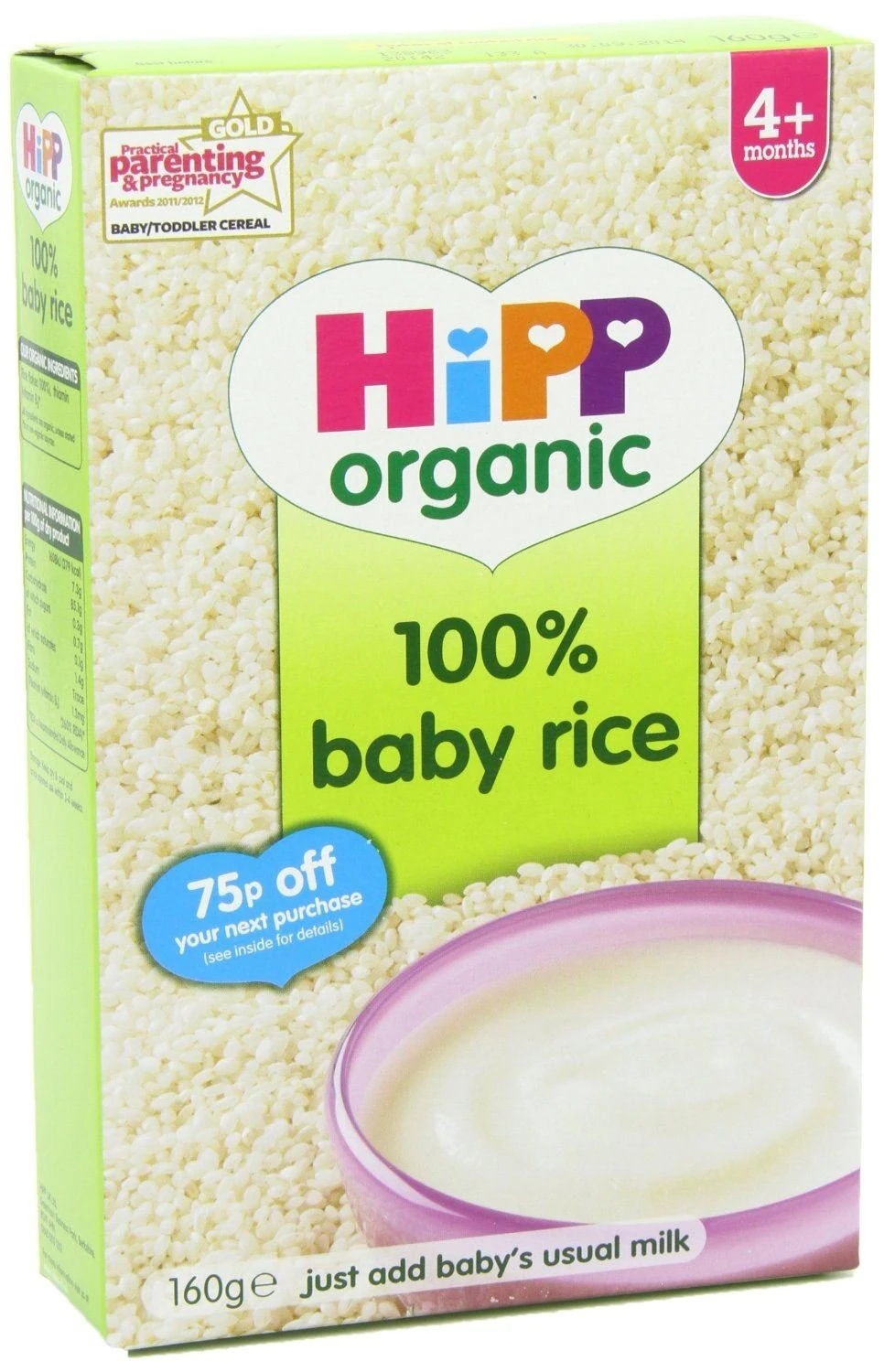 HiPP - HiPP 4+ Months Organic Baby Rice - 160g