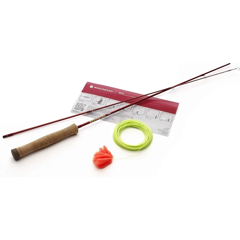 Redington Form Game Fly Rod, Practice Fly Fishing Rod for Beginners, 4'2" w/Line - Lava, One Size (5-8012027) - Image 1