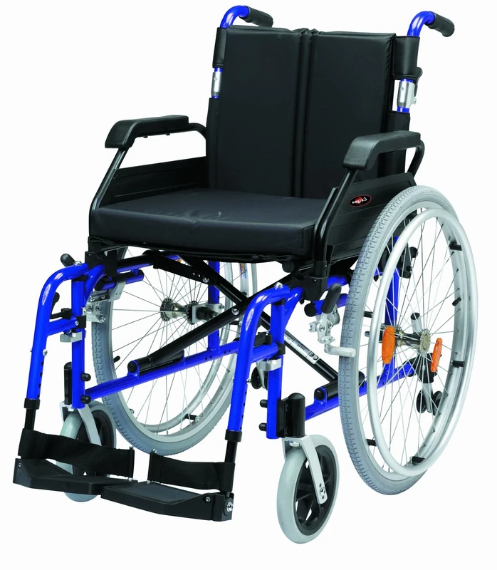 Drive Devilbiss Enigma XS Aluminium Self-Propelled Wheelchair with 18 Inch Seat Width in Blue