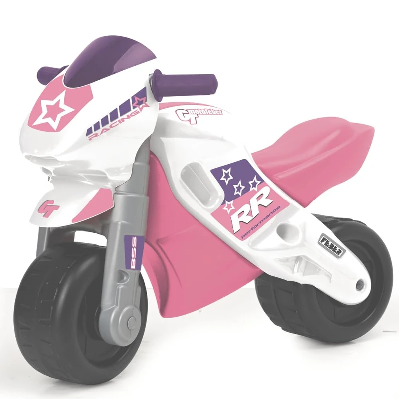 FEBER - Motofeber 2 Racing Pink, balance bike, foot-to-floor, ride-on (Famosa Toys 800008174)