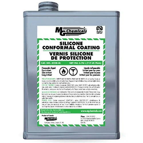 MG Chemicals Silicone Conformal Coating, (3.78 L) Liquid Metal Can