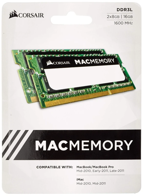 Corsair Mac Memory SO-DDR3L 1600 MHz 16 GB (2 x 8 GB) SODIMM Memory Kit