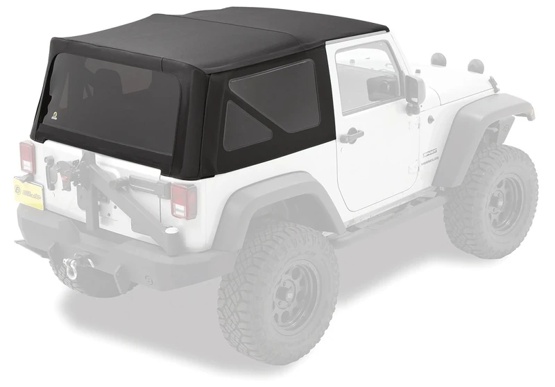 Bestop Replace-A-Top for OEM - Jeep '97-06 Wrangler TJ Exc. Unlimited (Premium Black Twill; Tinted Windows; No Door Skins Included)