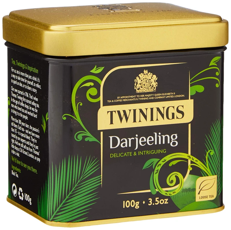 Twinings Darjeeling Tea Caddy - 100g (Pack of 6)