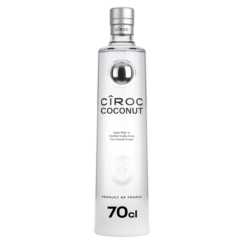 Cîroc Coconut Vodka | 37.5% vol | 70cl | Ultra-Premium Flavoured Vodka | Notes of Creamy Coconut | Delicious & Elegantly Smooth | Packaging May Vary
