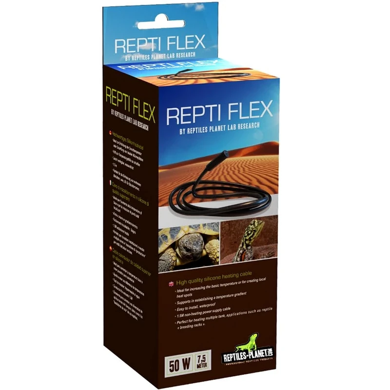 Reptiles Planet - Repti Flex 50 W - Heating Cord - 7 m, Black