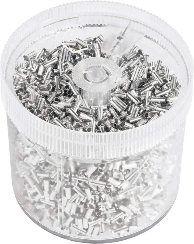 Vogt Verbindungstechnik 440407.47s50 Wire End Sleeves 1.50 mm² Uninsulated Metal Pack of 5000 - Image 1