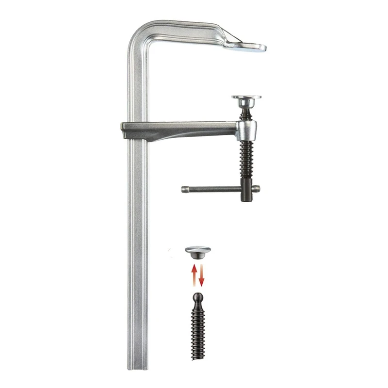 Bessey GZ100K All-Steel Table Clamp, Grey/Red, 1000/120 mm