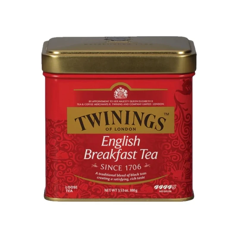 Twinings English Breakfast Tea, Loose Tea, 3.53 Ounce Tin
