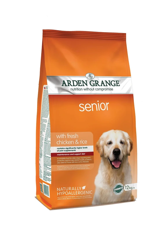 Arden Grange Senior Dry Dog Food with Fresh Chicken and Rice 12kg