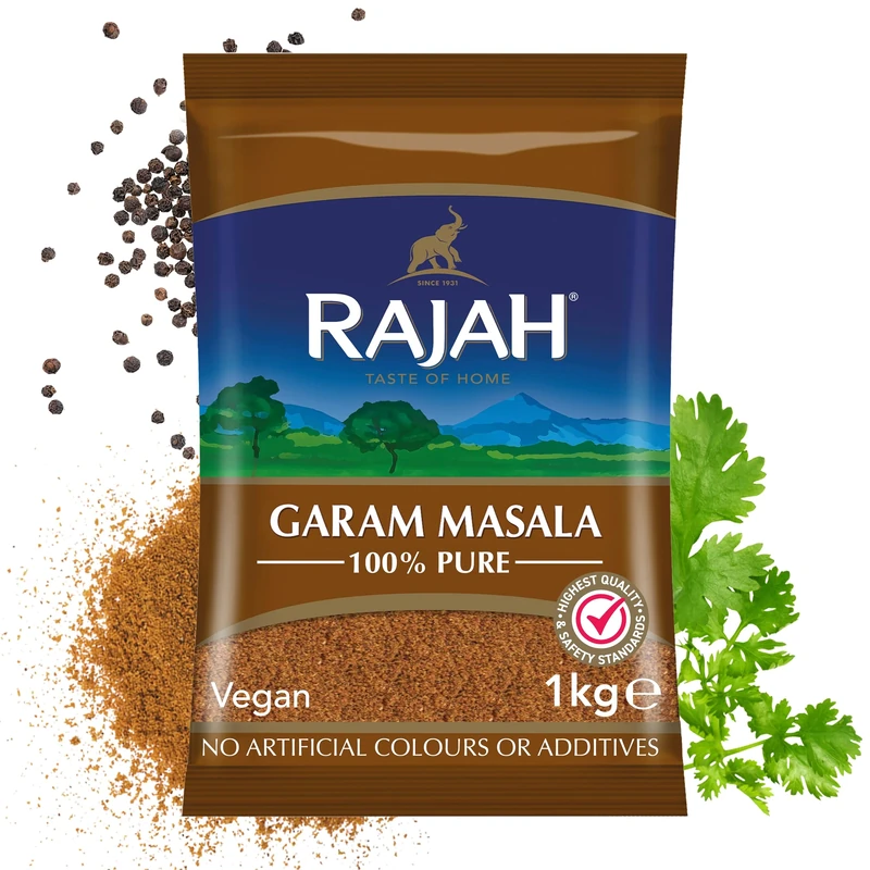 Rajah Spices Garam Masala | Ground Spice Mix | Blended Ground Spices | (1kg)