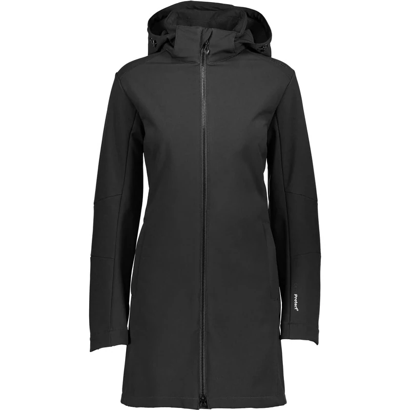 CMP - Woman Parka Zip Hood, Black, XXXL