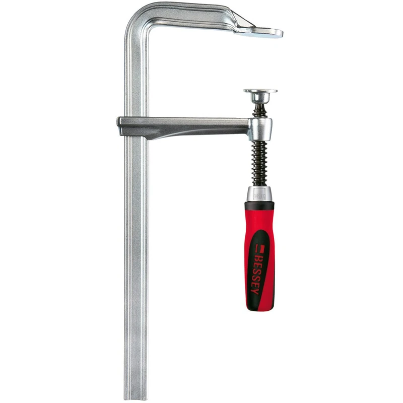 Bessey GZ100-12-2K All-Steel Table Clamp, Grey/Red, 1000/120 mm
