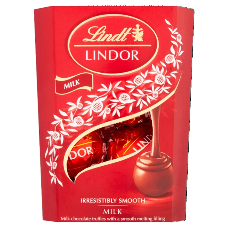Lindt Lindor Milk Chocolate Truffles – 37g – Smooth Melting Filling – Valentines Day, Mothers Day, Easter Treat or Stocking Filler for Him & He