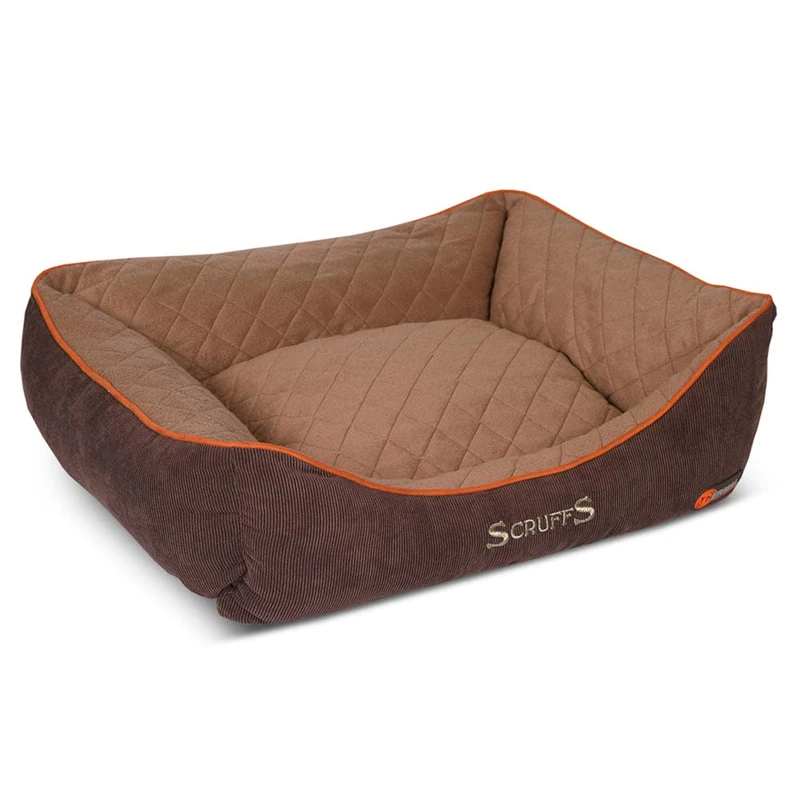 Scruffs Self Heating Thermal Box Bed (L) Brown
