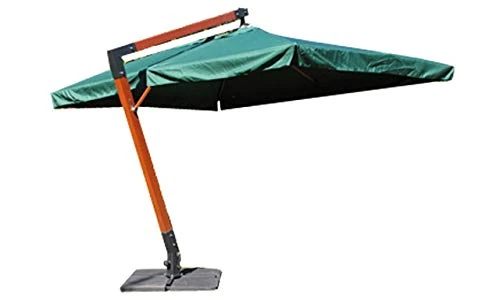 GPB GPB044 Wooden Outdoor Umbrella, Green
