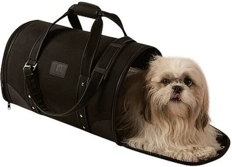 BOBBY Parisien Polyester Dog Bag, 47 x 30 x 28 cm, Black