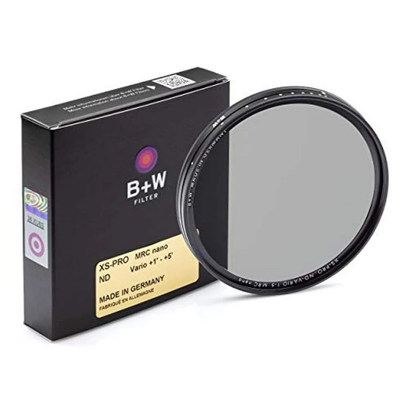 B+W 66-1072522 XS-Pro 77mm MRC Nano Digital Neutral Density Vario Filter, black