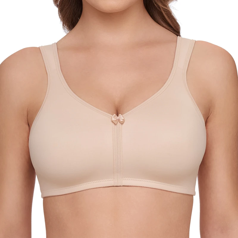 Susa Women's Prothesen-BH ohne Bügel mit vorgeformten Taschen Bra, Brown (Cappuccino 103), 42B