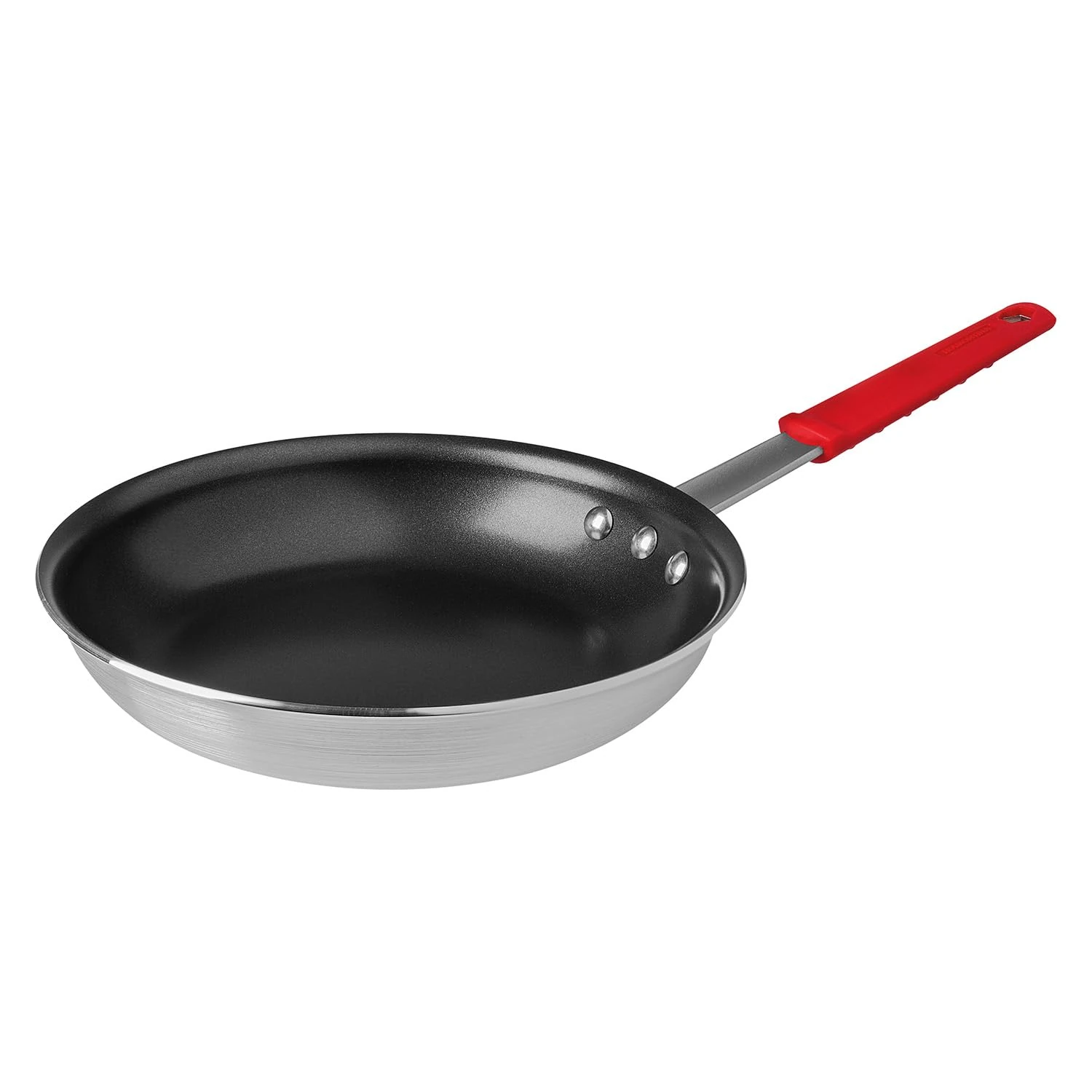 Tramontina Non-Stick Frying Pan with Red Removable Silicone Handle for Electric, Gas and Ceramic Glass Hobs, Aluminium Cookware, Kitchen, 25 cm, 1.9 Litre, 27803601