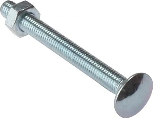 Forgefix CB1275B Carriage Bolt and Nut - Zinc Plated