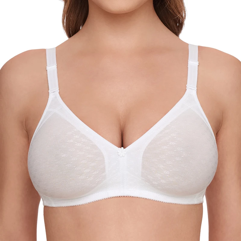Susa Women's Non WirDD Bra White Weiß (003) 40A (Brand size : 90A)