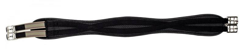 HKM PVC Soft Waffle Look Easy Saddle Girth Black 50