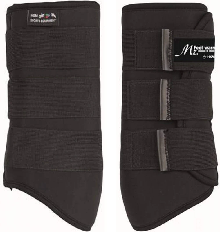 HKM Feel Warm hind leg Softopren Protection boots Black S