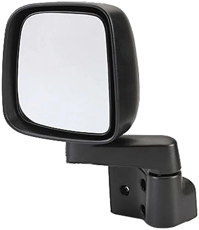 Dorman 955-694 Driver Side Manual Door Car Mirror - Folding for Select Jeep Models, Black