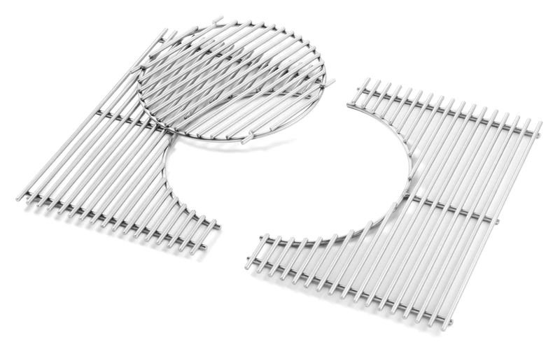 Weber Grill Grates, Stainless Steel, Gourmet BBQ System (GBS), Suitable for Spirit 300 Series