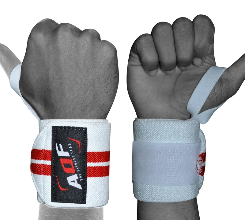 AQF Wrist Wraps - Support for Deadlifts, Squats & Lifts