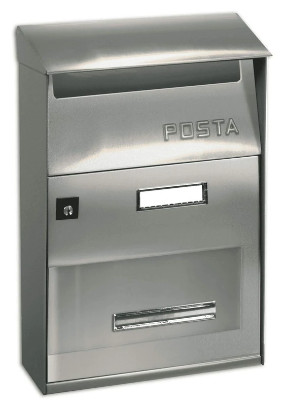 Alubox 2726010 Alubox Stainless Steel Letterbox, 22 x 11 x 32cm