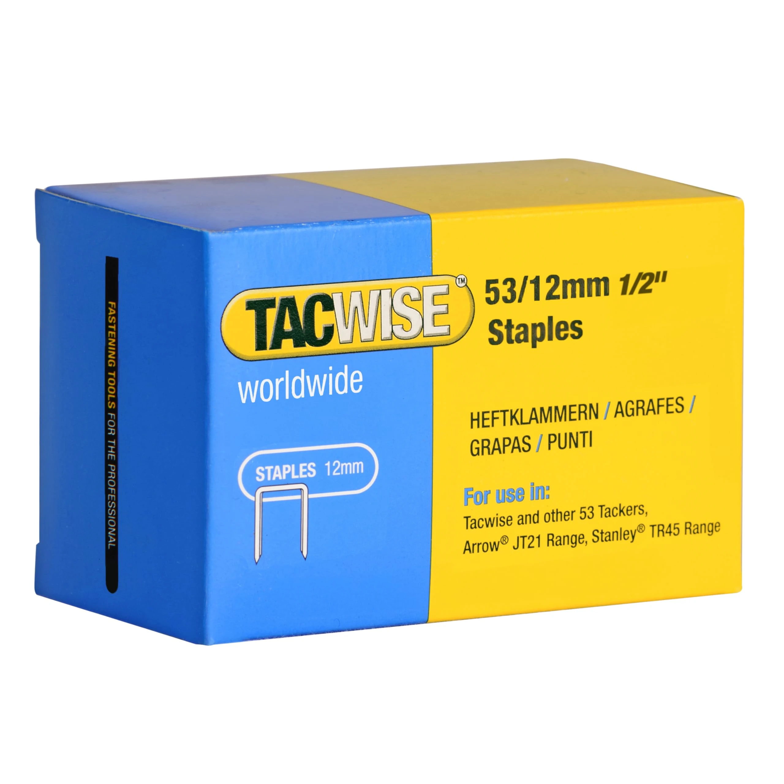 Tacwise 0450 Type 53 / 12 mm Galvanised Staples, Pack of 5000