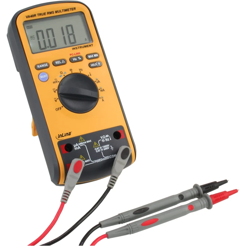 InLine 43114 Multimeter with PC Connection via USB - Image 1