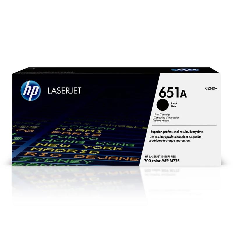 HP CE340A 651A Original LaserJet Toner Cartridge, Black, Single Pack