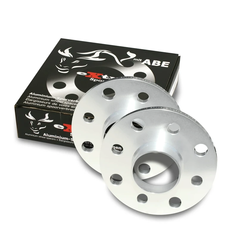 JOM 780009 Wheel spacers, NJT eXtrem SportSpacer, 20mm 4/100/108, Audi/BMW/Seat/Skoda/VW, NLB 57,1 mm, with hub-locating ring