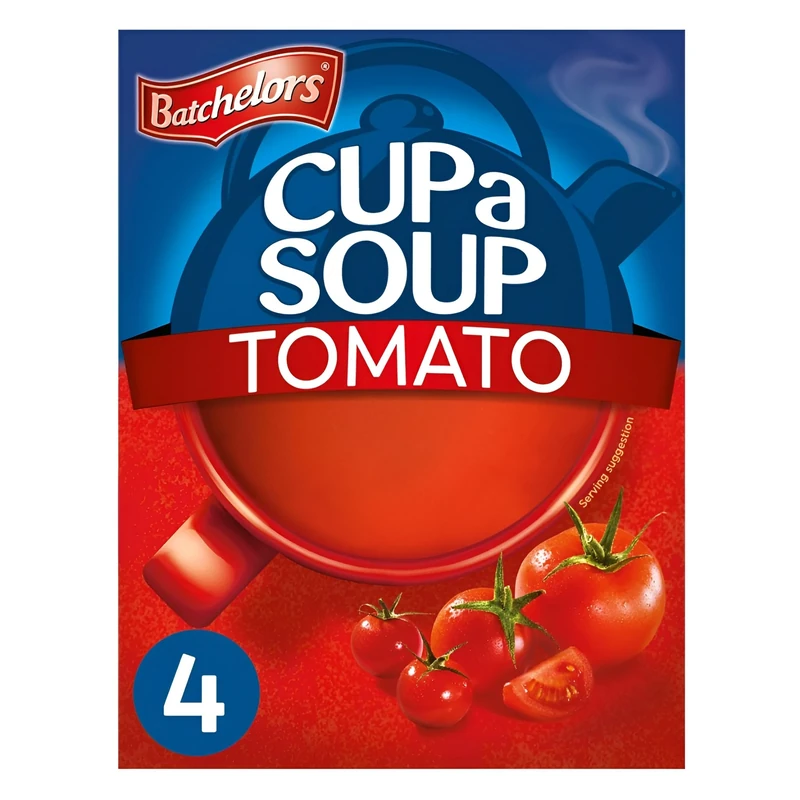 Batchelors Cup a Soup Tomato Instant Soup, 4 Sachets Per 93 g (Pack of 1)