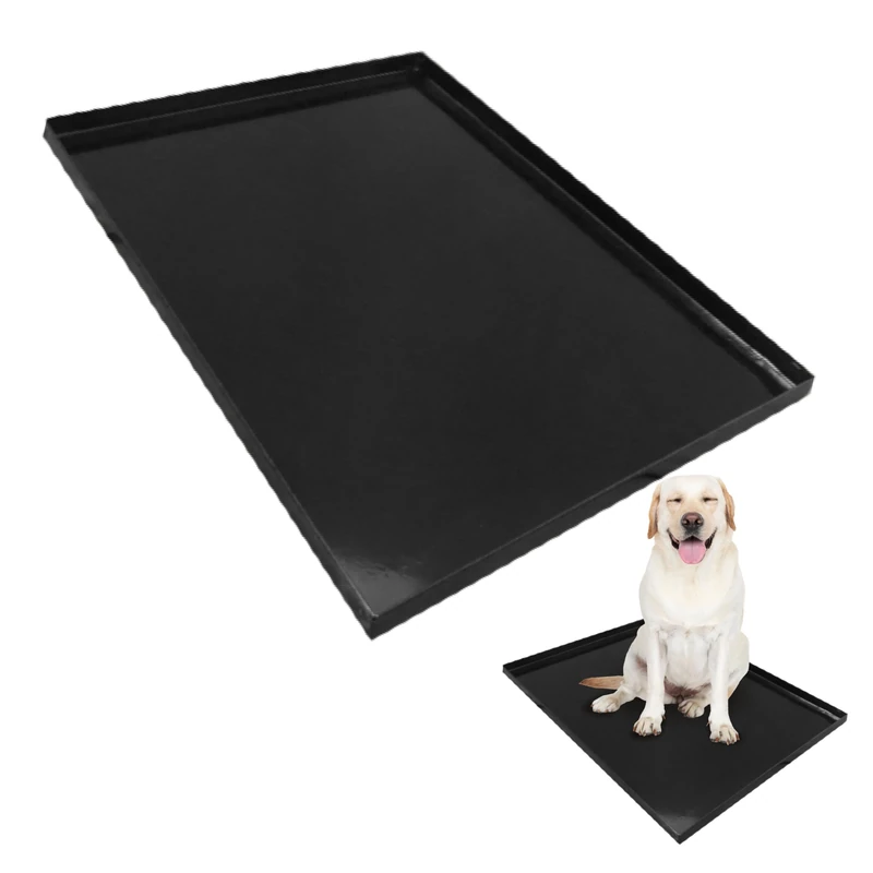 Ellie-Bo Replacement Black Galvanised Metal Tray for 42 inch X-Large Dog Cage Crate - Image 1