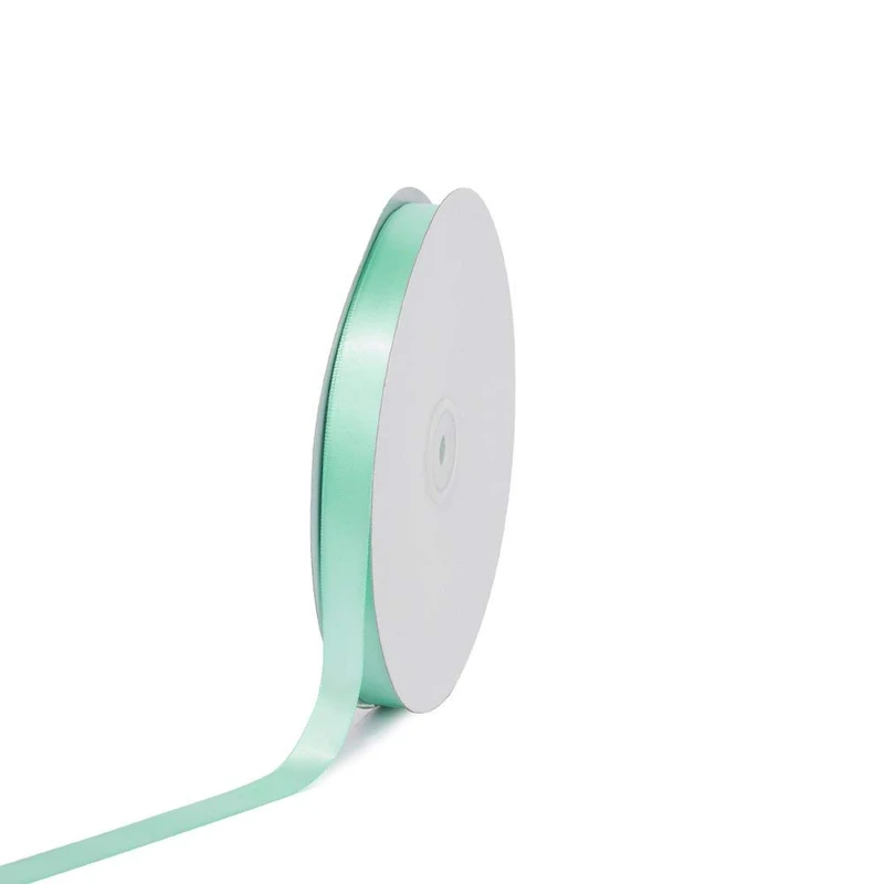 Creative Ideas Solid Satin Ribbon, 5/8-Inch by 100 Yard, Mint Green, Solid