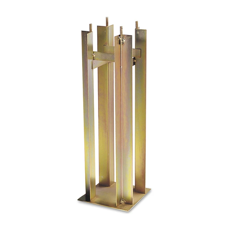 Konstsmide Sub Base Fixing Foundation 447-000/ W: 9.6cm D: 9.6cm H: 50cm/ Galvanized Steel - Image 1