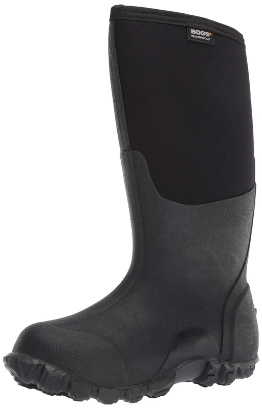 BOGS Mens Classic High Boot, Black, 20
