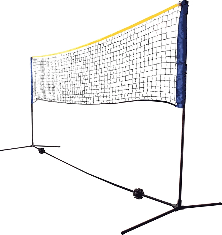 Schildkröt Funsports Kombi Net Set, Free-Standing Leisure Net for Badminton, Street Tennis and Other Sports, Height Adjustable from 0,75m to 1,55m, Width 3m, 970994