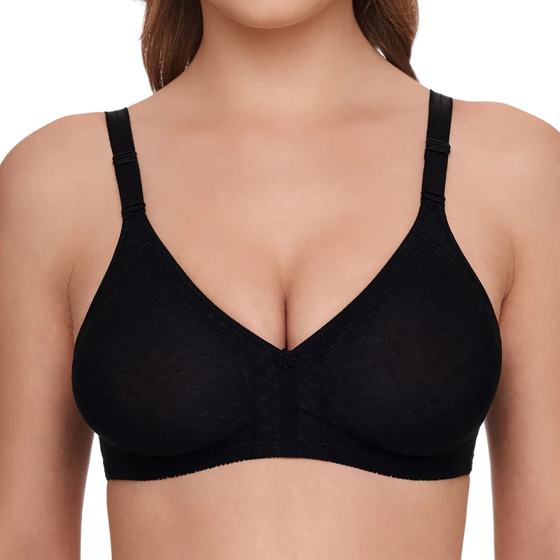 Susa Women's Everyday Bra, Black (004), 38C (Manufacturer Size: 85)