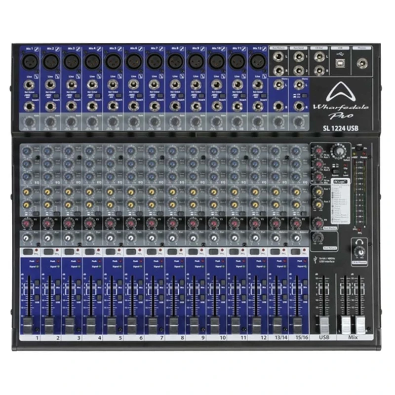 Wharfedale Pro SL1224USB Studio/Live Mixer with 12 Mic Channels