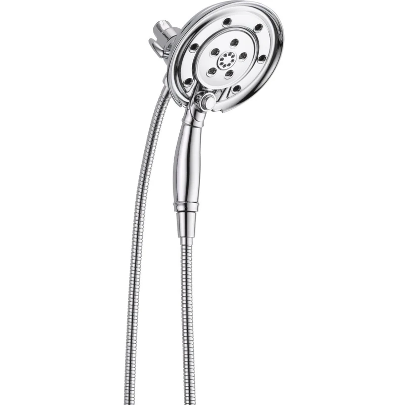 Delta Faucet 58471-PK H2O Kinetic Technology In2ition 4-Setting Two-in-One Hand Shower Shower Head, Chrome by DELTA Faucet