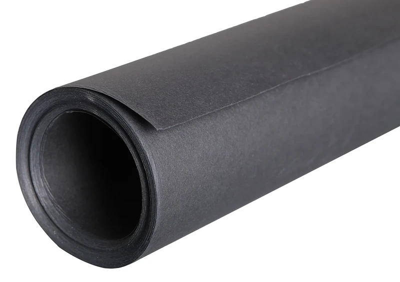 Clairefontaine - Ref 96716C - Etival Coloured Grained Drawing Paper Roll (Single Roll) - 10 x 1.5m - 160gsm Cellulose Art Paper, Acid Free - Black Colour