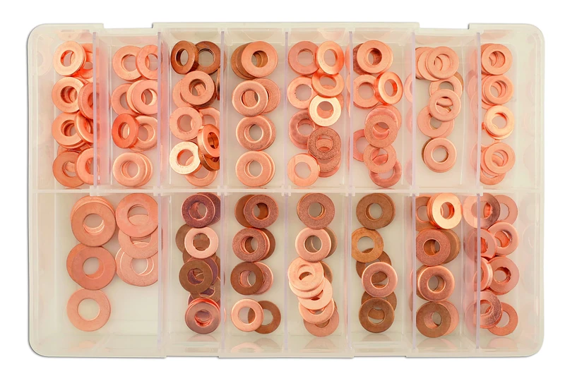 Connect 34999 Assorted Common Rail Diesel Injectors Washers 150pc