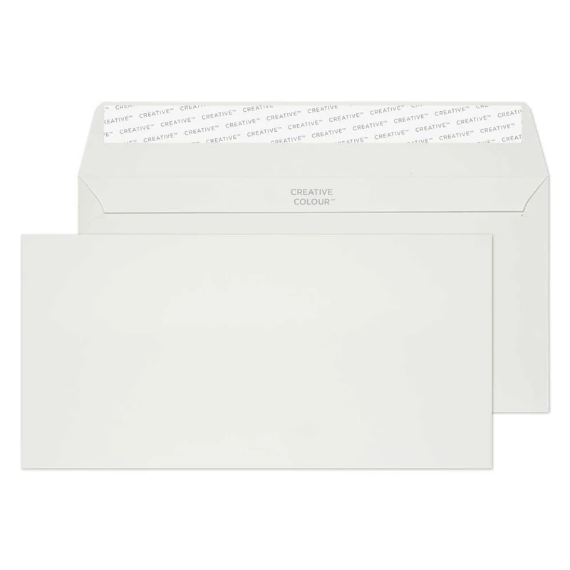 Blake Creative Colour DL+ 114 x 229 mm 120 gsm Peel & Seal Wallet Envelopes (219) French Grey - Pack of 500