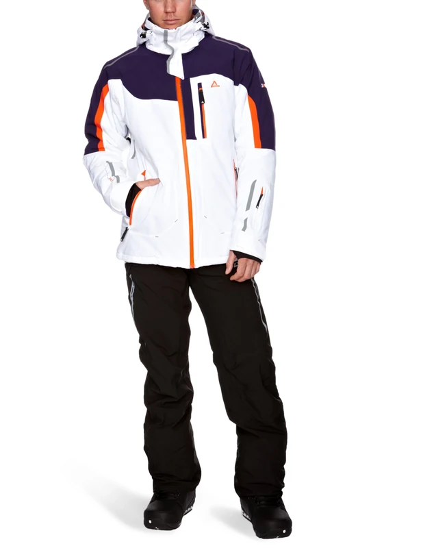 Dare 2b Men's Intrepid Ski Jacket - White/Grape, Small